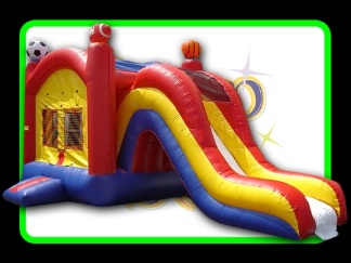 Picture of the Sports Castle 3in1 Combo Jump and Slide
