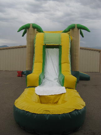 Picture of the Tropical 3 in 1 Jump and Slide front view
